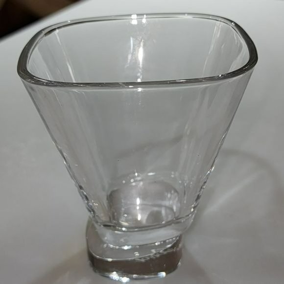 Set of Two‎ Semi Square Cocktail Dessert Martini Crystal Drinking Glass 7.5 Oz - Picture 8 of 16